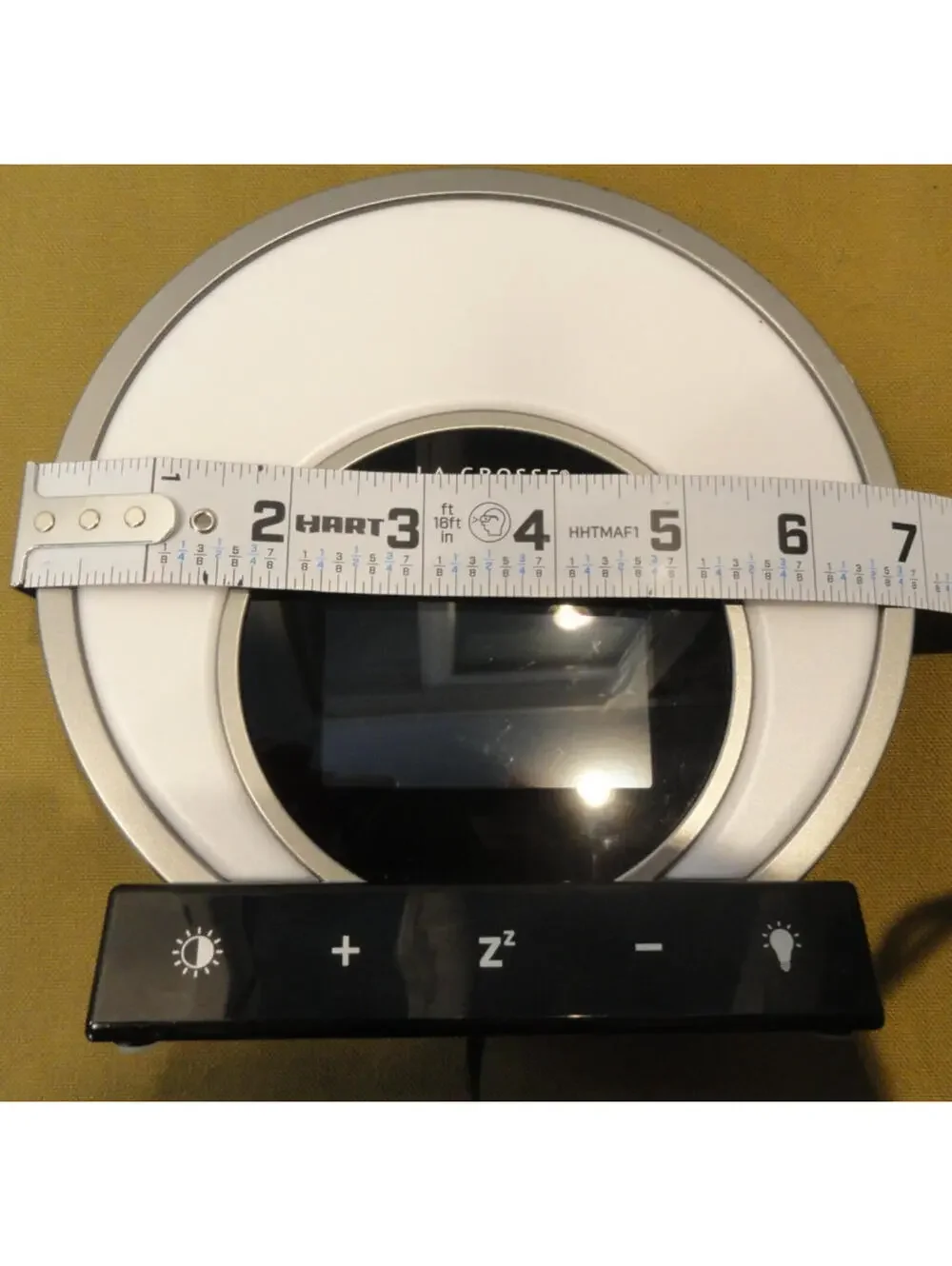La Crosse, Soluna Mood Light Alarm Clock | Indoor Temperature Humidity Calendar
